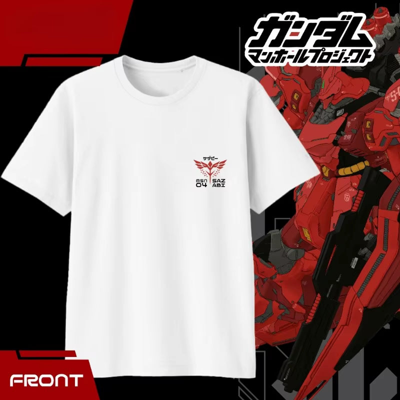 MSN-04 SAZABI T-SHIRT GUNDAM CHAR'S COUNTER ATTACK Non Official Cotton 30'S Premium Children Teens and Adults