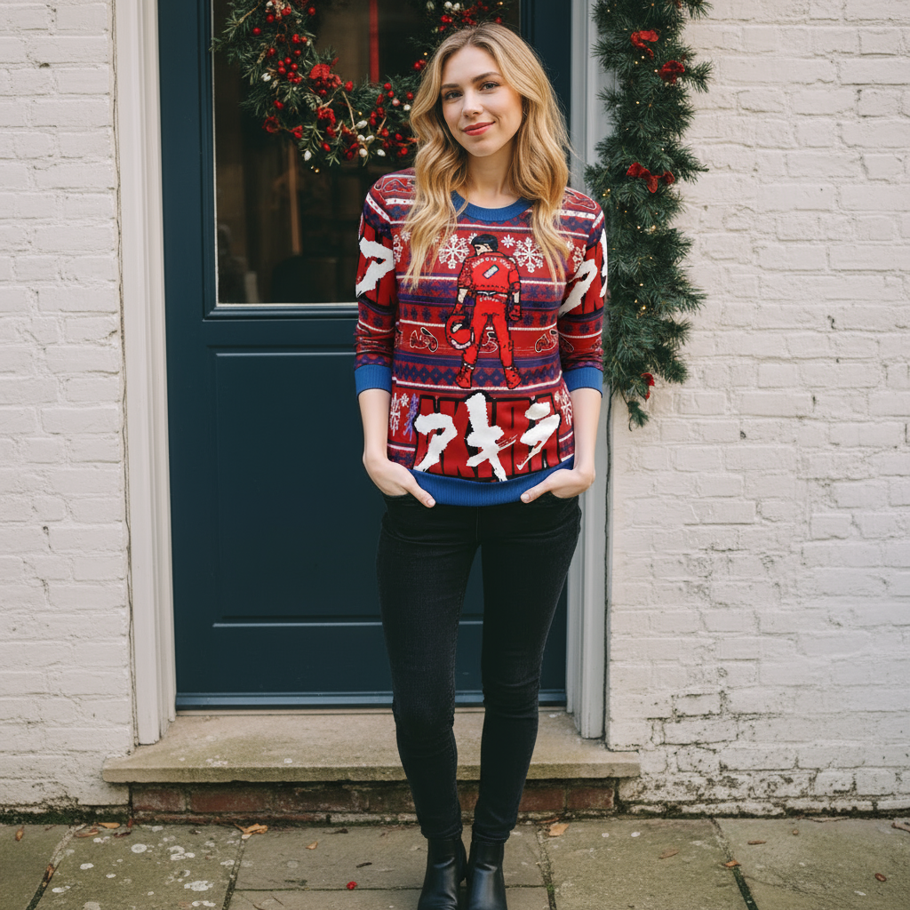 Akira Kaneda Ugly Christmas Sweater 2025 New Fashion Men Pullover Tops Japan Style Cartoon Anime Women Hoodie Sweatshirt