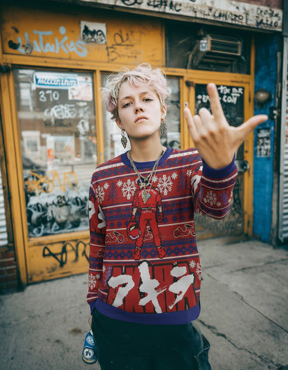 Akira Kaneda Ugly Christmas Sweater 2025 New Fashion Men Pullover Tops Japan Style Cartoon Anime Women Hoodie Sweatshirt