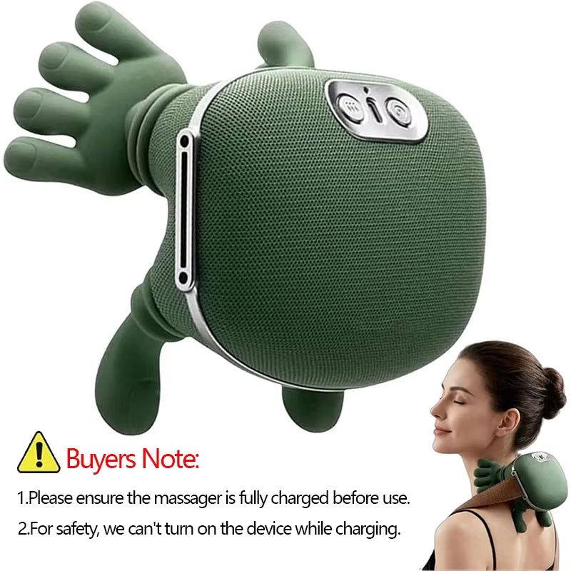 2025 Bionic Neck Shoulder Massager N7 Kneading Massager Shawl 3-Level Modes Neck Cervical Waist Leg Body Muscles Massage Pillow